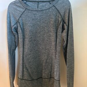 Gray Women's Long Sleeve Top